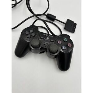 PlayStation 2 PS2 Official OEM Sony DualShock 2 Controller Black Working